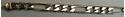 Picture of 8 1/4" FIGARO STERLING SILVER BRACELET 33.2G