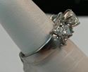 Picture of PLATINUM WOMENS BAND DIAMOND RING SZ-5 8.8G