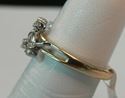 Picture of 18K TWO TONE WHITE/YELLOW GOLD WOMENS DIAMOND RING SZ-5.75 3.8G