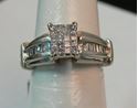 Picture of 14K WHITE GOLD WOMENS DIAMOND RING SZ-6.5 6.1G