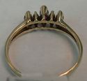 Picture of 10K YELLOW GOLD RING WITH RED STONES & DIAMONDS SZ-6 1.4G 