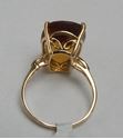 Picture of 10K YELLOW GOLD LIGHT BROWN STONE RING SZ-12.25 7.5G