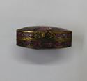 Picture of VINTAGE PURPLE FLORAL ENAMELED CLOISONNE MINI PILL BOX BRASS 1.5" 18.6G