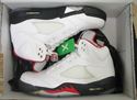 Picture of AIR JORDAN 5 RETRO WHITE/FIRE RED-BLACK SIZE 9