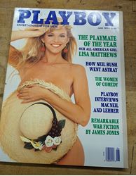 Picture of Playboy June 1991 The Playmate of the Year Our All American Girl Lisa Matthews