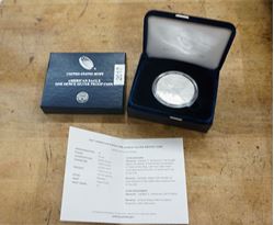 Picture of 2017- U. S. MINT AMERICAN PROOF %99.9 SILVER EAGLE DOLLAR  W BOX AND COA 