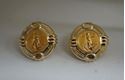 Picture of 14kt yellow gold earrings with 1994 5 dollar fine gold coin 1/10th