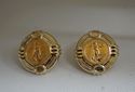 Picture of 14kt yellow gold earrings with 1994 5 dollar fine gold coin 1/10th