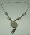 Picture of STERLING SILVER NECKLACE WITH TURQUOISE STONES 13.1 GR 