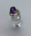 Picture of 10kt yellow gold ring with 14x10 amethyst size 7.25