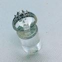 Picture of Engagement ring white gold 14kt with diamonds.size 7 mint 