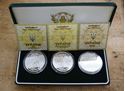 Picture of SET OF 3 SILVER COINS OF NATIONAL BANK OF UKRAINE 1998;1998;1999 WITH COA MINT CONDITION.