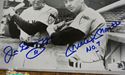 Picture of JOE DIMAGGIO & MICKEY MANTLE YANKEES B&W 8X10 PHOTO W/57 & NO.7 INSCRIPTIONS . MINT CONDITION WITH COA. 