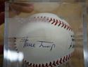 Picture of MICKEY MANTLE WILLIE MAYS DUKE SNIDER SIGNED RAWLINGS BASEBALL SIGN WITH COA. MINT CONDITION. IN CASE