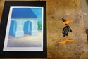 Picture of DAFFY DUCK ANIMATION CEL AND BACKGROUND 8.5X11 MINT CONDITION.