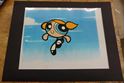 Picture of BUBBLES POWDER PUFF GIRL 11X8.5 ANIMATION CEL WITH BACKGROUND  GOOD CONDITION.COLLECTIBLE. 