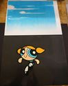 Picture of BUBBLES POWDER PUFF GIRL 11X8.5 ANIMATION CEL WITH BACKGROUND  GOOD CONDITION.COLLECTIBLE. 