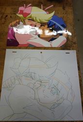 Picture of JAPANESE ANIME CEL COLORFUL 10.5X9 VERY GOOD CONDITION. COLLECTIBLE.