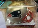 Picture of TOM BRADY SIGNED NEW ENGLAND PATRIOTS MINI RIDDELL HELMET WITH COA MINT CONDITION. COLLECTIBLE.