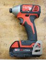 Picture of MILWAUKEE 18V 2656-20 1/4 IMPACT DRIVER WITH 2 BATTERIES 18V 1.5 AH USED. TESTED. IN A GOOD WORKING ORDER.