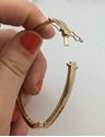 Picture of 14kt yellow gold bangle bracelet with 1 carat total weight round diamonds 16.6 gr 829282-1 