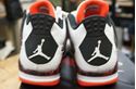 Picture of AIR JORDAN 4 RETRO WHITE BLACK BRIGHT 308497-116 US MENS SZ 8 NEW WITH BOX.