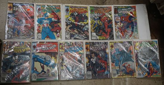 Picture of LOT 11 THE AMAZING SPIDER MAN MARVEL COMICS 331 APRIL; 330 MARCH; 329 FEBRUARY; 328 JANUARY; 332 MAY; 306 EARLY OCTOBER; 326 DECEMBER; 327 MID DECEMBER; 322 LATE OCTOBER; 323 EARLY NOVEMBER; 325 LATE NOVEMBER. VERY GOOD. COLLECTIBLE.