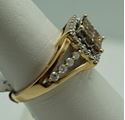 Picture of 14kt yellow gold ring size 7 4.2 gr with 1 carat diamonds 