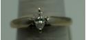 Picture of 14KT WHITE GOLD RING SIZE 7 5GR WITH 0.31PTS MARQUISE SOLITAIRE  DIAMOND GOOD CONDITION. PRE OWNED. 825895-1.