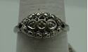 Picture of 10KT WHITE GOLD RING 2.5GR W 3 SMALL DIAMONDS SIZE 7 VERY GOOD CONDITION. PRE OWNED . 849989-1.