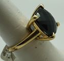 Picture of 14kt yellow gold ring size 7 with black stone total weight 8.6 gr. Pre owned. 846124-5.