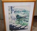 Picture of FRAMED WATERCOLOR LANDSCAPE BY ARTIST LYN BURR 21 x 16 FREE SHIPPING