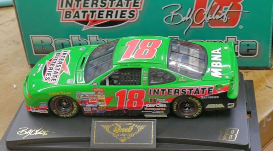 Picture of Bobby Labonte #18 NASCAR 1:24 ITEM # 10571 1 0F 1,002 CAR MBNA COLLECTIBLE. NOTE NO COA ! NEW. 