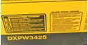 Picture of DEWALT DXPW3425 PRESSURE WASHER NEW. IN BOX. 852992-1