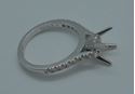 Picture of 14KT WHITE GOLD SEMI MOUNT SETTING W 0.34PTS  DIAMONDS DESIGNER NATALIE K SIZE 6.75; 3,5 GR . PRE OWNED. VERY GOOD CONDITION. 852666-1. 