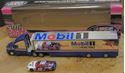 Picture of 1:64 MOBIL ONE RACING TRUCK & SMALL FORD TAURUS CAR COLLECTIBLE NEW. IN BOX.