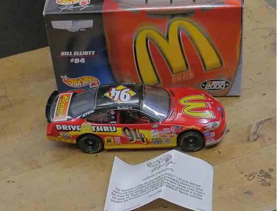 Picture of BILL ELLIOTT #94 MCDONALDS 1999 THUNDERBIRD 1:24  NASCAR WITH COA. COLLECTIBLE. WITH BOX. NEW.