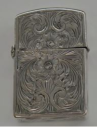 Picture of VINTAGE STERLING SILVER 800 FILIGREE  ZIPPO LIGHTER ZIPPOMFG.CO. BRADRORD PA PAT 2032695 MADE IN USA.  BEING SOLD AS IS . LIGHTER NEEDS A FLINT. 