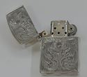 Picture of VINTAGE STERLING SILVER 800 FILIGREE  ZIPPO LIGHTER ZIPPOMFG.CO. BRADRORD PA PAT 2032695 MADE IN USA.  BEING SOLD AS IS . LIGHTER NEEDS A FLINT. 