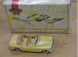 Picture of Matchbox Collectibles Dinky 1953 Buick Roadmaster Skylark Yellow 1:43 Scale. VINTAGE ITEM. COLLECTIBLE. BOX HAVE SOME WEAR DIE TO IT'S AGE. CAR IS NEW. 