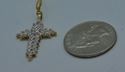 Picture of 10kt white gold cross pendant with 0.15pts diamonds 2.1 grams 827549-3