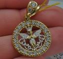 Picture of 10kt yellow gold pendant with angel ( czs ) 3.1 grams 851832-2