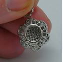 Picture of 14kt white gold pendant with 0.50pts micro pave diamonds 2.1 grams 790746-1