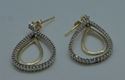 Picture of 14kt yellow gold earrings with 1 carat diamonds 3.3 grams 817390-1