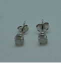 Picture of 14kt white gold studs 0.8 grams with 2 diamonds (0.50pts) 792975-1