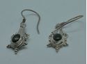 Picture of sterling silver 925 earrings with black stones 2.4 grams 853570-13