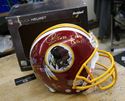 Picture of WASHINGTON REDSKINS SIGNED TEAM REPLICA NFL HELMET WITH COA COLLECTIBLE.  VERY GOOD CONDITION. 